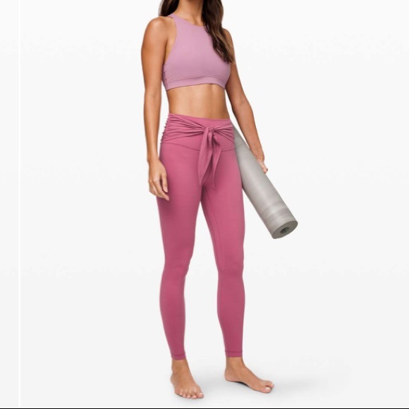 NWT lululemon Align Pant 28” Wrap waist Moss Rose - Picture 6 of 10